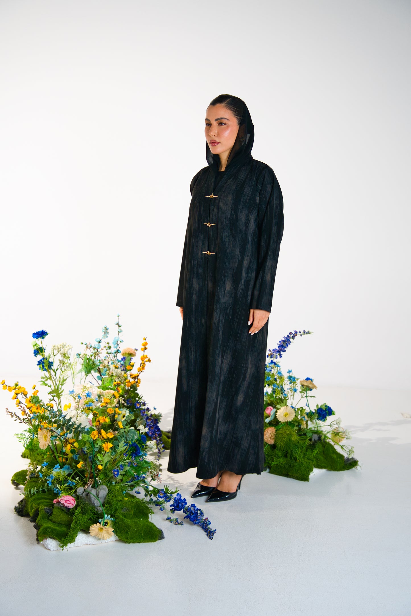 Black premium stylish abaya