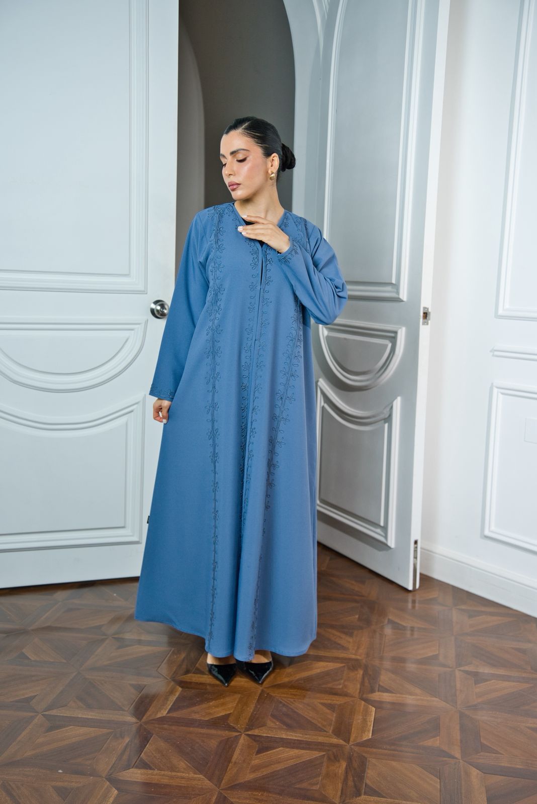 Blue Stylish Abaya
