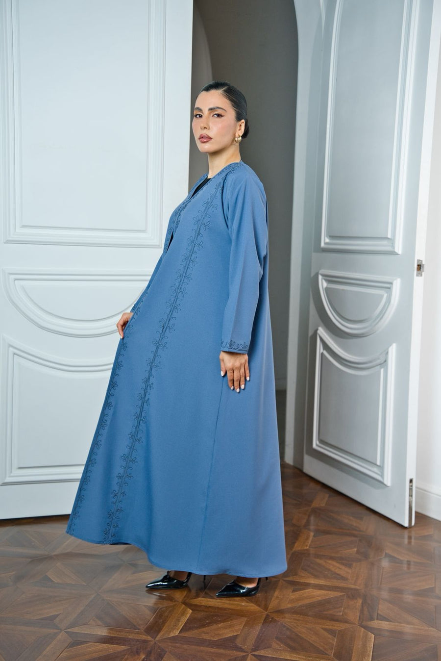 The Blue Magribi Abaya by Noura Atelier UAE - product image 2