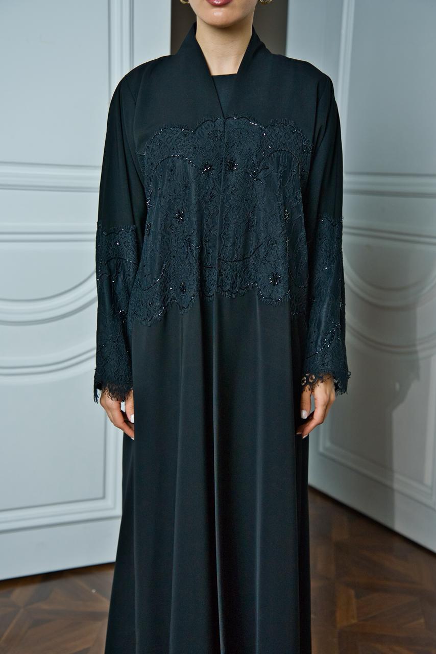 Black Stylish Abaya 4