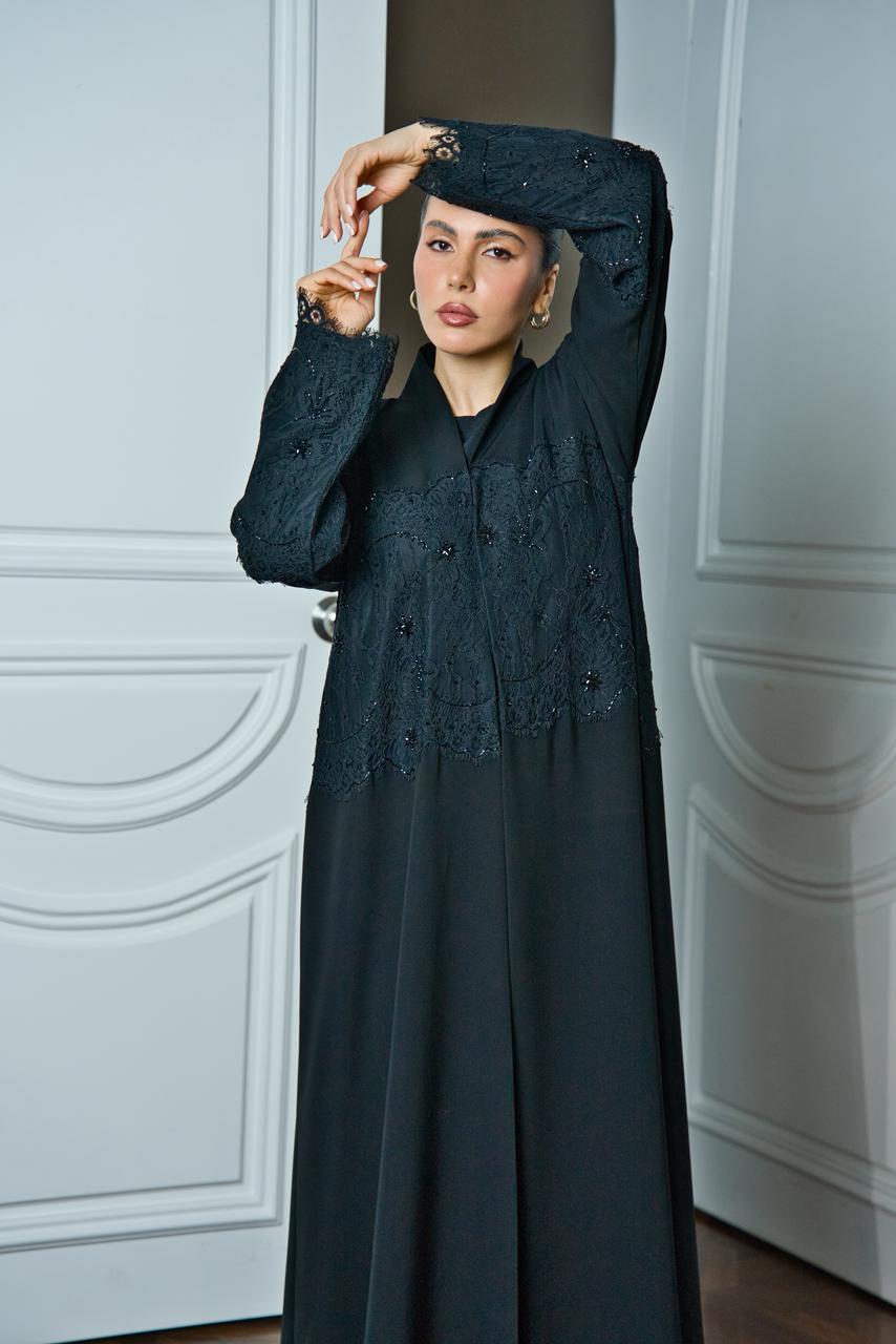 Black Stylish Abaya 4