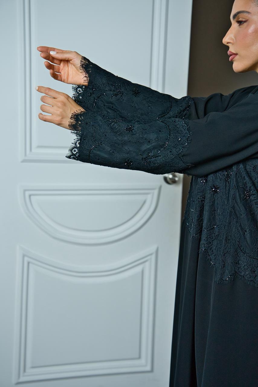 Black Stylish Abaya 4